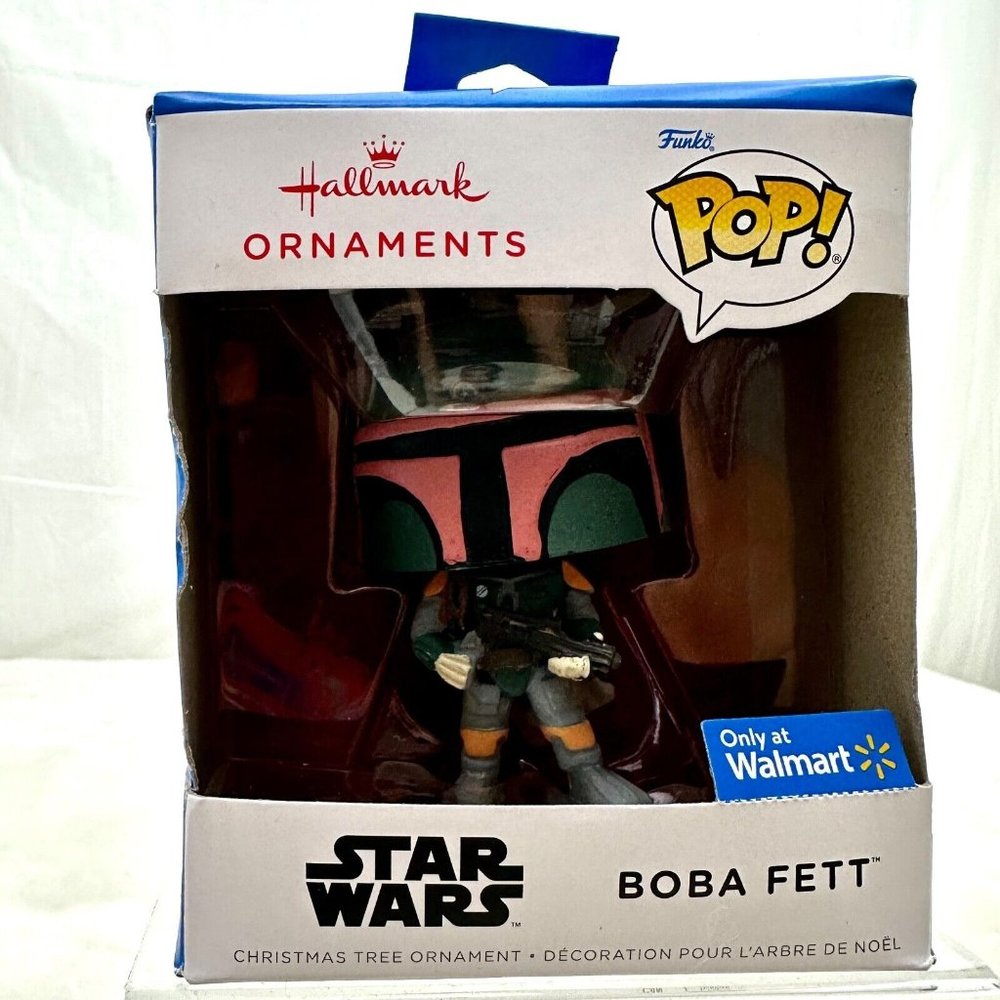 Star Wars Boba Fett Pop Funko Hallmark Christmas Tree Ornament New